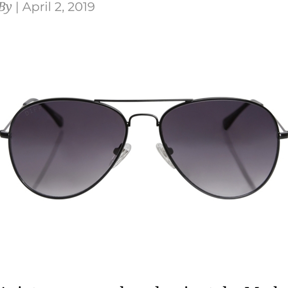 Diff Eyewear Accessories - NEW Diff Eyewear Cruz Aviator Sunglasses